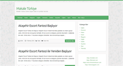 Desktop Screenshot of makaleturkiye.com